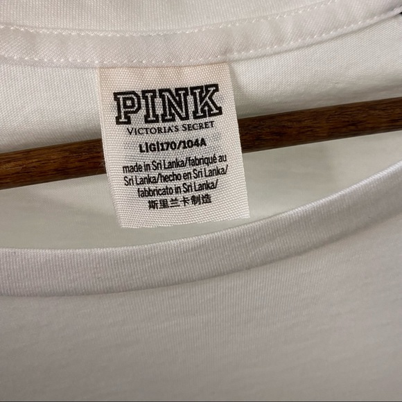 Pink VS Jersey crop top tee - Picture 3 of 3